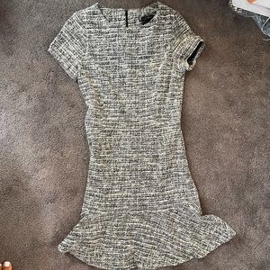 Aqua Dress Silver and Black